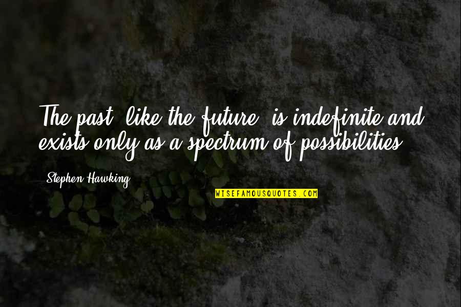 Quibells Quotes By Stephen Hawking: The past, like the future, is indefinite and Quibells Quotes By Stephen Hawking: The past, like the future, is indefinite and