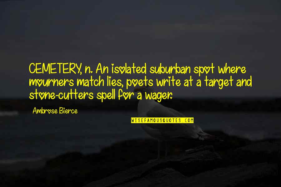 Quickbooks Quotes By Ambrose Bierce: CEMETERY, n. An isolated suburban spot where mourners Quickbooks Quotes By Ambrose Bierce: CEMETERY, n. An isolated suburban spot where mourners