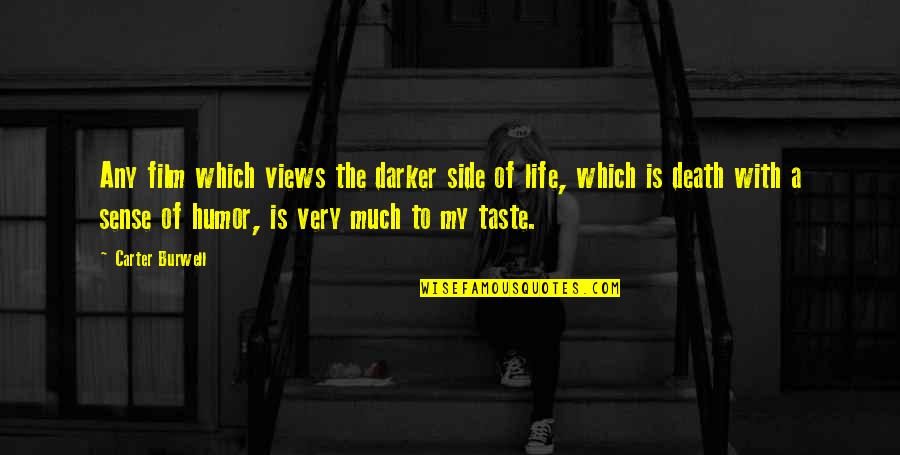 Quilliam Brothers Quotes By Carter Burwell: Any film which views the darker side of Quilliam Brothers Quotes By Carter Burwell: Any film which views the darker side of