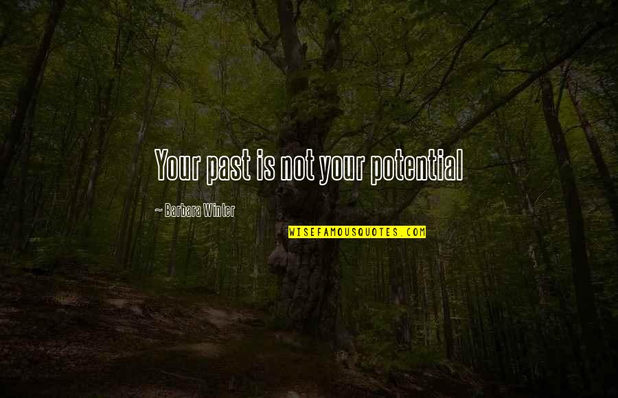 Quimica Perfecta Quotes By Barbara Winter: Your past is not your potential