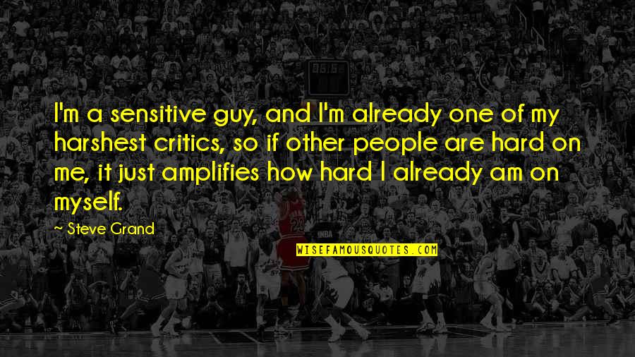 Quinebaug Quotes By Steve Grand: I'm a sensitive guy, and I'm already one