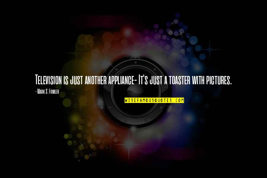 Quinky Quotes By Mark S. Fowler: Television is just another appliance- It's just a