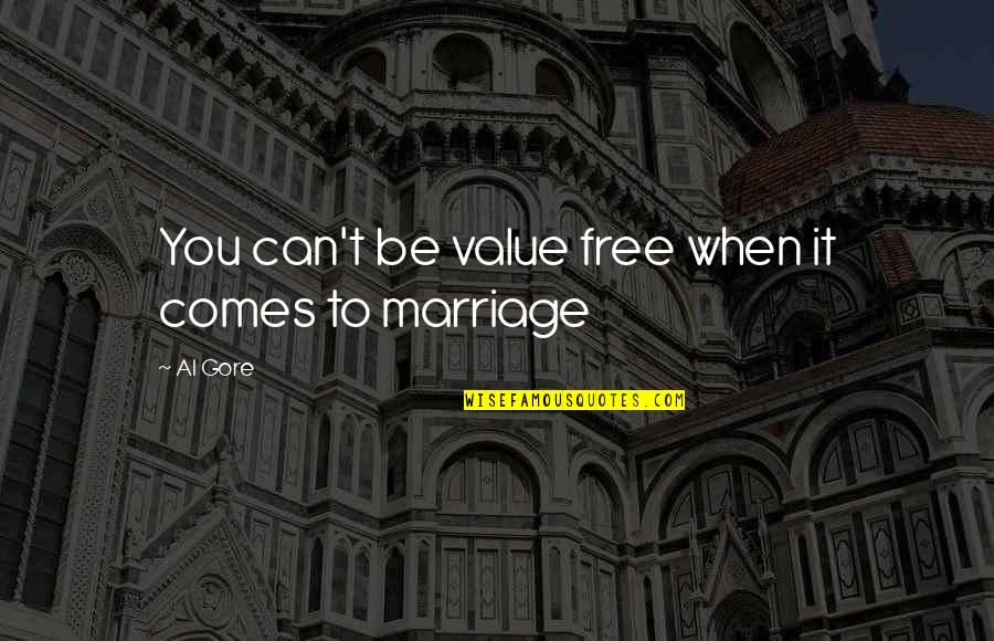 Quintas Del Quotes By Al Gore: You can't be value free when it comes