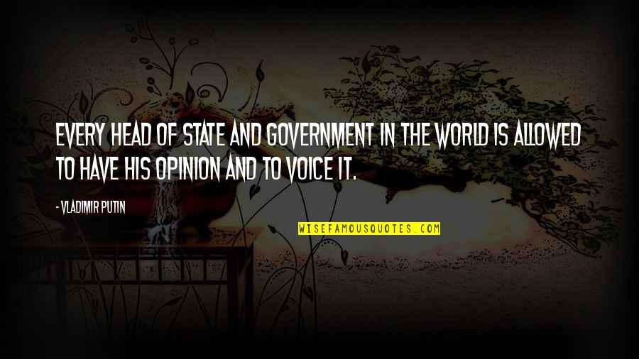 Quirarte Quotes By Vladimir Putin: Every head of state and government in the Quirarte Quotes By Vladimir Putin: Every head of state and government in the