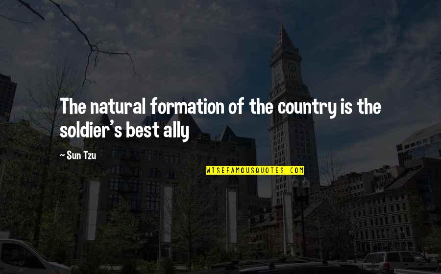 Quiricine Quotes By Sun Tzu: The natural formation of the country is the