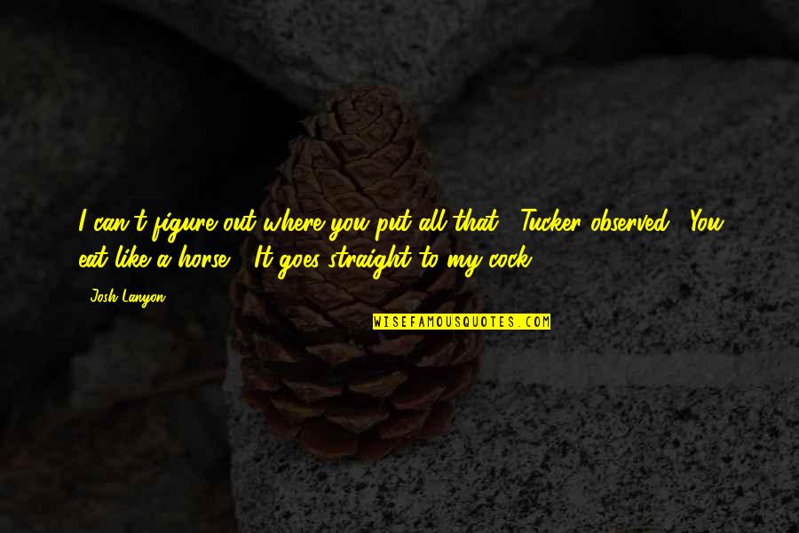 Quisimos Translation Quotes By Josh Lanyon: I can't figure out where you put all Quisimos Translation Quotes By Josh Lanyon: I can't figure out where you put all