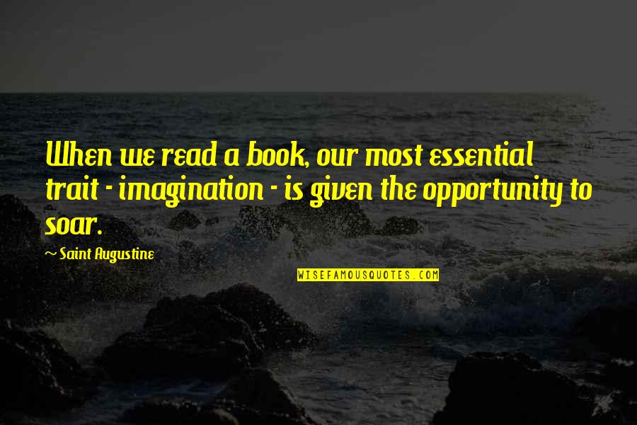 Quivers Admin Quotes By Saint Augustine: When we read a book, our most essential