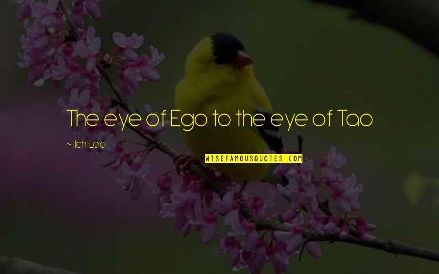 Quizzes Quotes By Ilchi Lee: The eye of Ego to the eye of