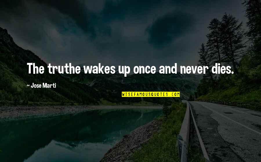 Quotable Mugs Quotes By Jose Marti: The truthe wakes up once and never dies. Quotable Mugs Quotes By Jose Marti: The truthe wakes up once and never dies.