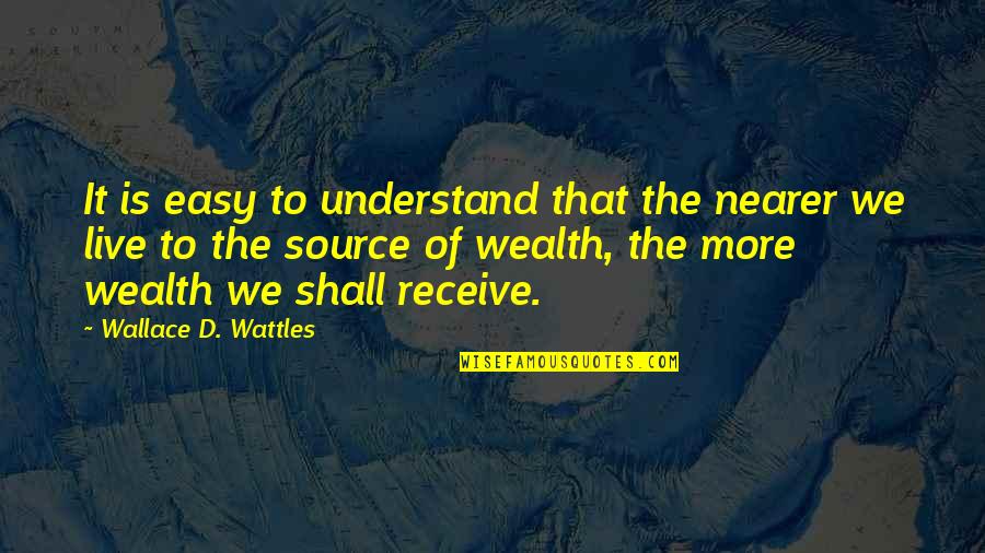 Quotes 12th Night Quotes By Wallace D. Wattles: It is easy to understand that the nearer