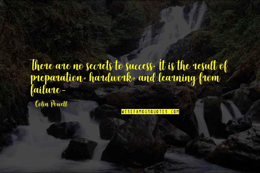 Quotes Bleak Expectations Quotes By Colin Powell: There are no secrets to success. It is Quotes Bleak Expectations Quotes By Colin Powell: There are no secrets to success. It is