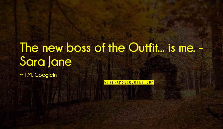 Quotes Camus The Rebel Quotes By T.M. Goeglein: The new boss of the Outfit... is me.