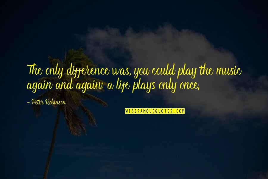 Quotes Coen Quotes By Peter Robinson: The only difference was, you could play the