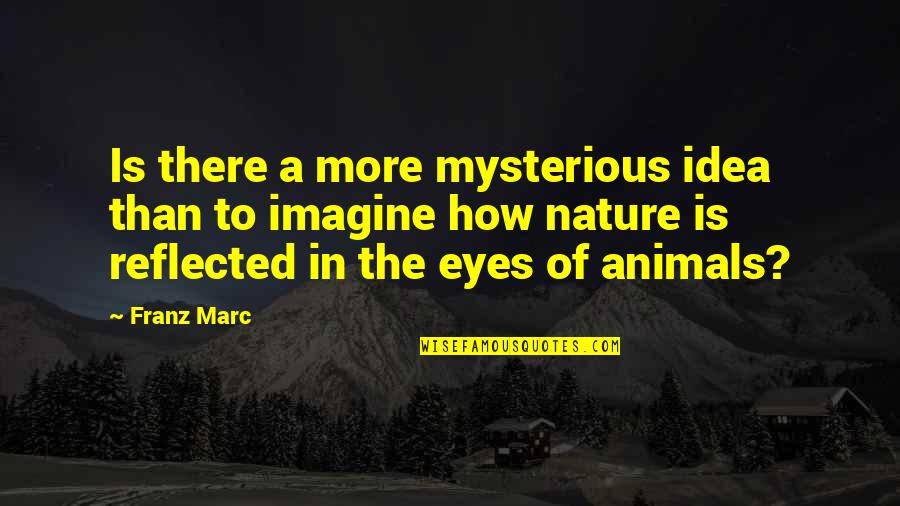 Quotes Darwin Survival Fittest Quotes By Franz Marc: Is there a more mysterious idea than to