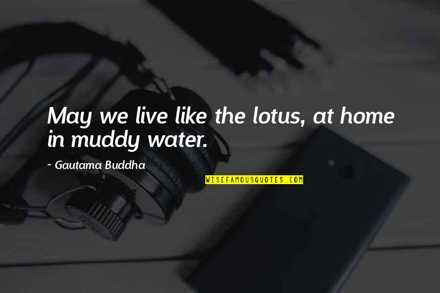 Quotes Deficits Don Matter Quotes By Gautama Buddha: May we live like the lotus, at home Quotes Deficits Don Matter Quotes By Gautama Buddha: May we live like the lotus, at home