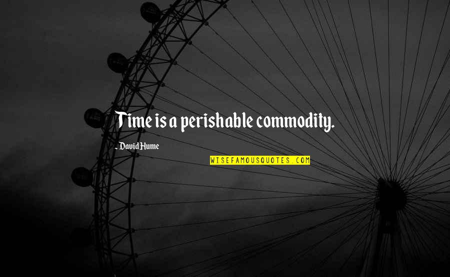 Quotes Dumbledore Deathly Hallows Quotes By David Hume: Time is a perishable commodity.
