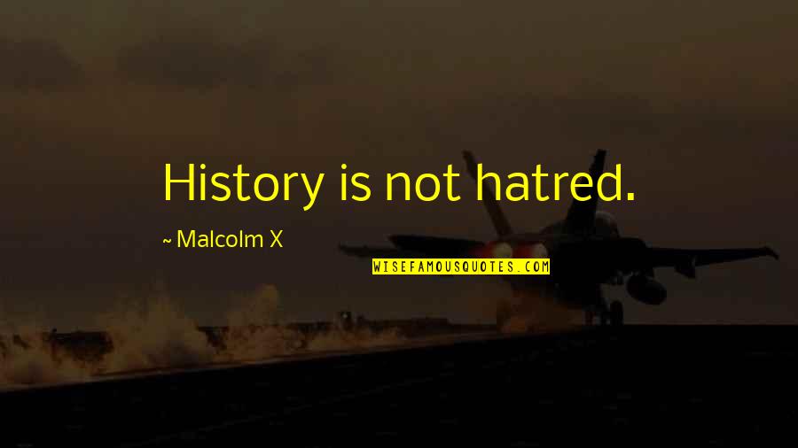 Quotes Elf Snuggle Quotes By Malcolm X: History is not hatred.