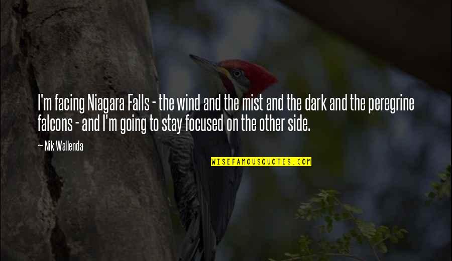 Quotes Ellis Quotes By Nik Wallenda: I'm facing Niagara Falls - the wind and