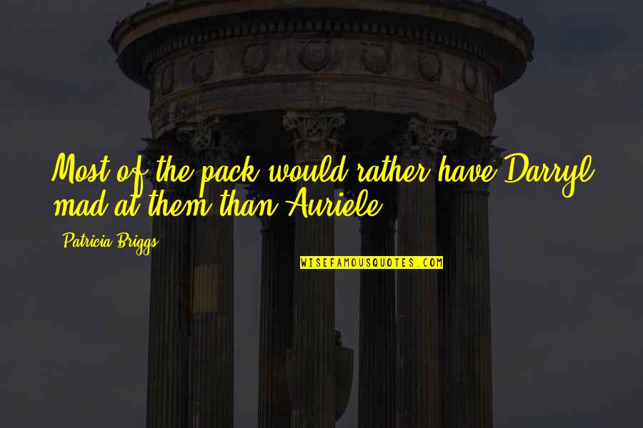 Quotes Feliz Quotes By Patricia Briggs: Most of the pack would rather have Darryl