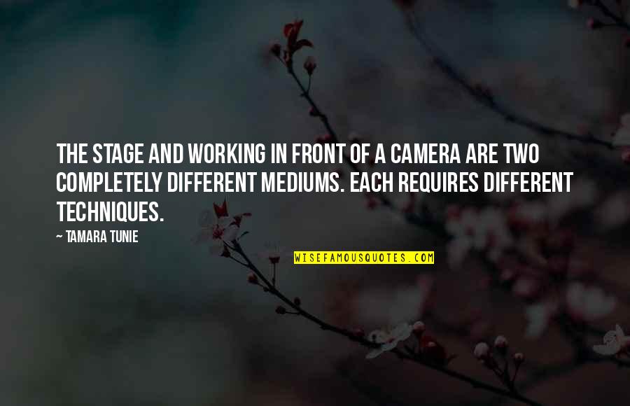 Quotes Foucault Discipline And Punish Quotes By Tamara Tunie: The stage and working in front of a