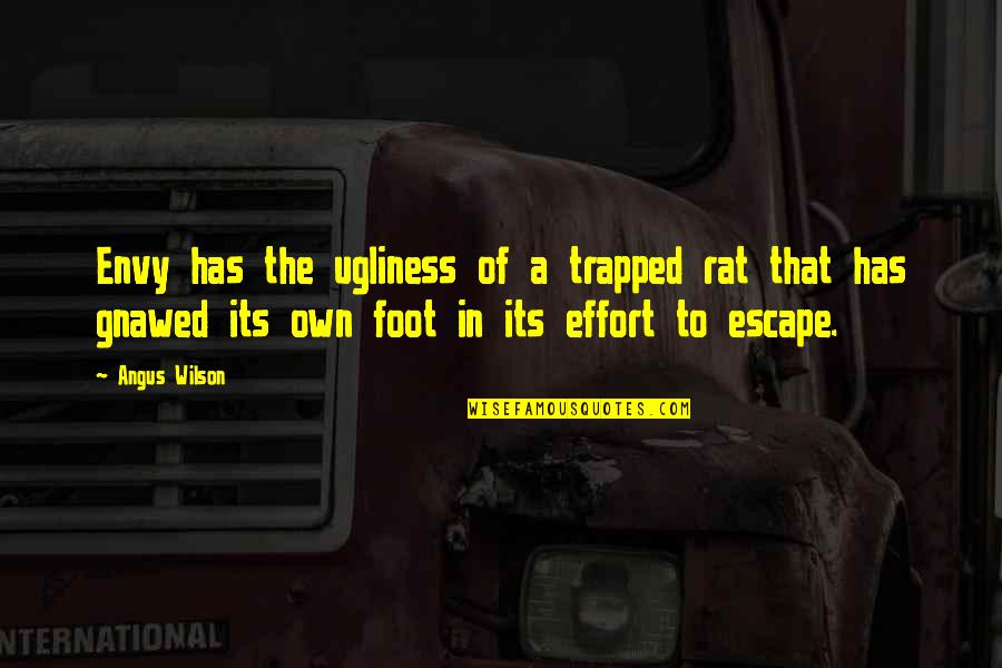 Quotes Frases Celebres Quotes By Angus Wilson: Envy has the ugliness of a trapped rat