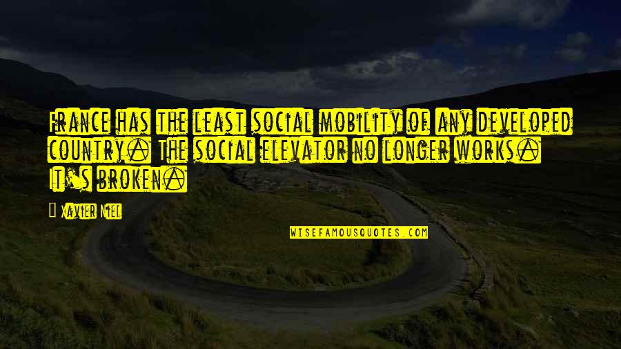 Quotes Graphics About Life Quotes By Xavier Niel: France has the least social mobility of any