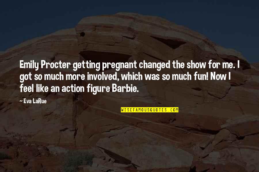 Quotes Keluarga Quotes By Eva LaRue: Emily Procter getting pregnant changed the show for