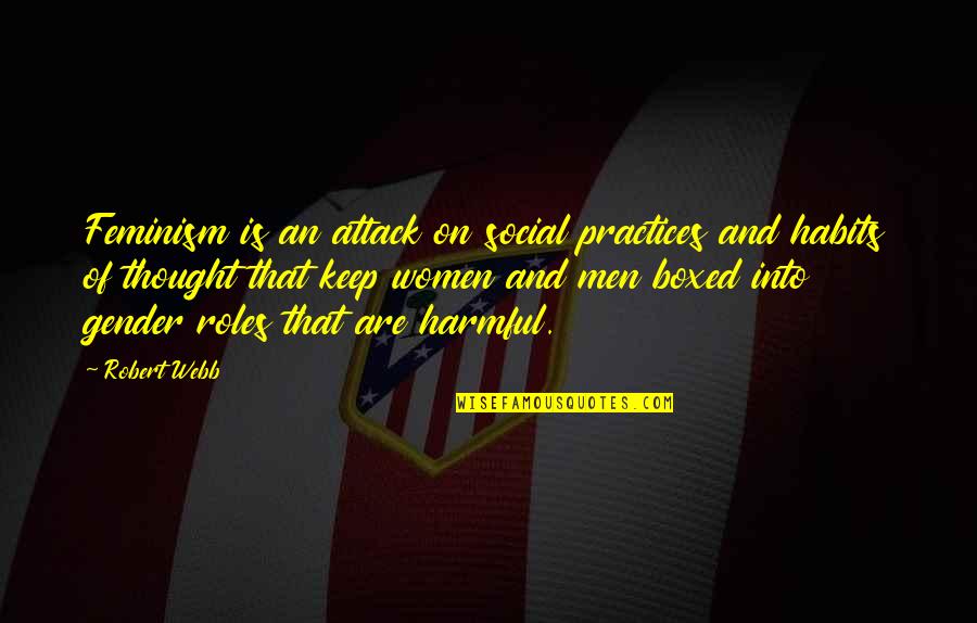 Quotes Lama Quotes By Robert Webb: Feminism is an attack on social practices and