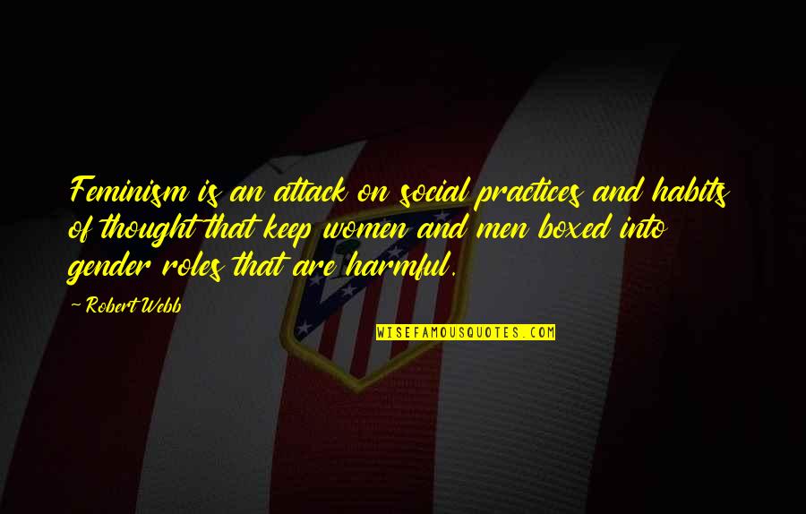 Quotes Lama Quotes By Robert Webb: Feminism is an attack on social practices and Quotes Lama Quotes By Robert Webb: Feminism is an attack on social practices and