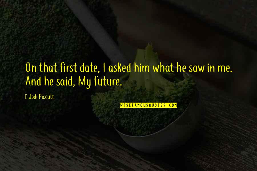 Quotes Ode To The West Wind Quotes By Jodi Picoult: On that first date, I asked him what