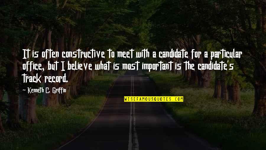 Quotes Omnivore Dilemma Quotes By Kenneth C. Griffin: It is often constructive to meet with a Quotes Omnivore Dilemma Quotes By Kenneth C. Griffin: It is often constructive to meet with a