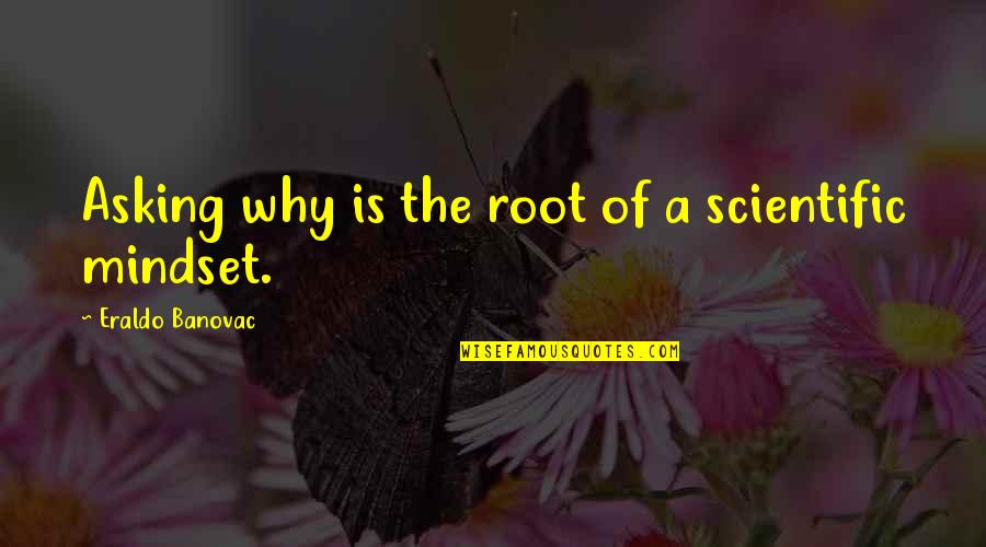 Quotes On Science Quotes By Eraldo Banovac: Asking why is the root of a scientific
