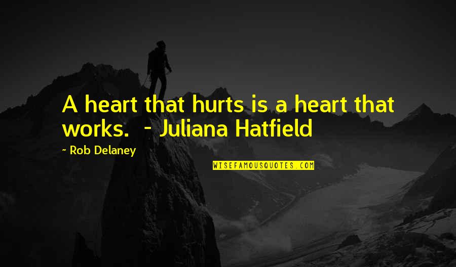 Quotes Pintar Quotes By Rob Delaney: A heart that hurts is a heart that