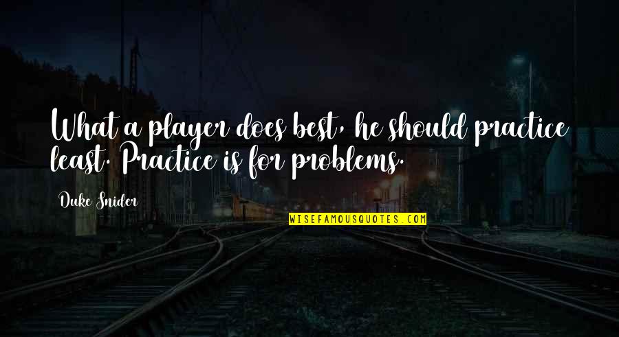 Quotes Skype Status Quotes By Duke Snider: What a player does best, he should practice