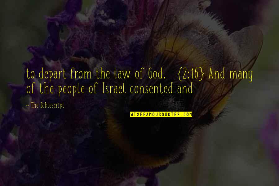 Quotes Sonreir Quotes By The Biblescript: to depart from the law of God. {2:16}