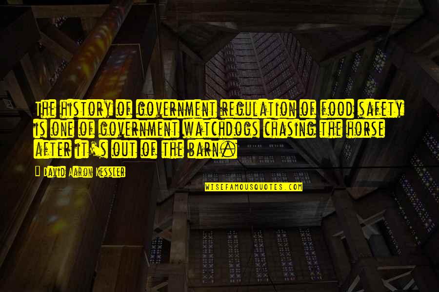 Quotes Stood On The Shoulders Of Giants Quotes By David Aaron Kessler: The history of government regulation of food safety