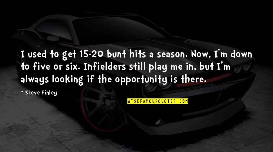 Quotes Susah Move On Quotes By Steve Finley: I used to get 15-20 bunt hits a Quotes Susah Move On Quotes By Steve Finley: I used to get 15-20 bunt hits a
