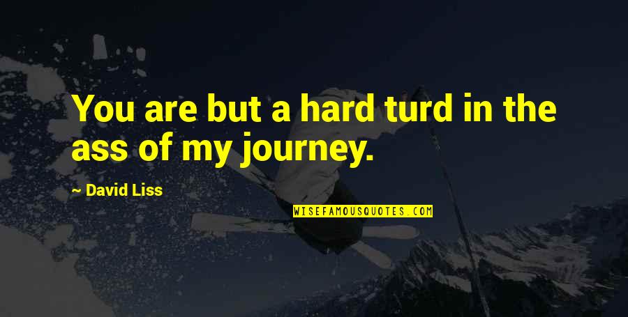 Quotes Zinn Quotes By David Liss: You are but a hard turd in the Quotes Zinn Quotes By David Liss: You are but a hard turd in the