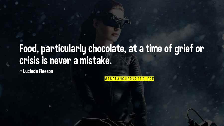 Quotesaboutlife Quotes By Lucinda Fleeson: Food, particularly chocolate, at a time of grief