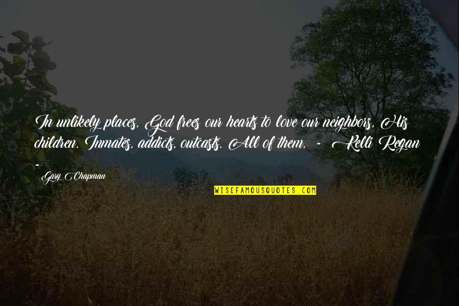 R.c. Chapman Quotes By Gary Chapman: In unlikely places, God frees our hearts to R.c. Chapman Quotes By Gary Chapman: In unlikely places, God frees our hearts to