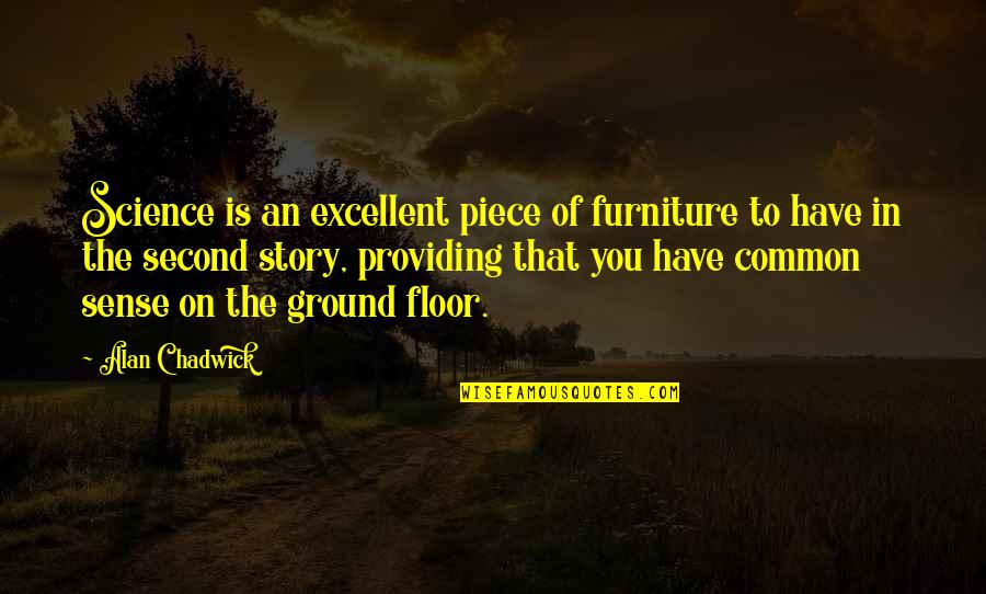 R H Furniture Quotes By Alan Chadwick: Science is an excellent piece of furniture to