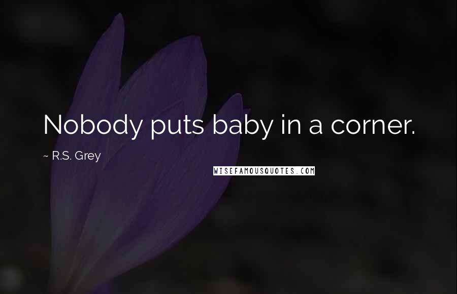 R.S. Grey quotes: Nobody puts baby in a corner.