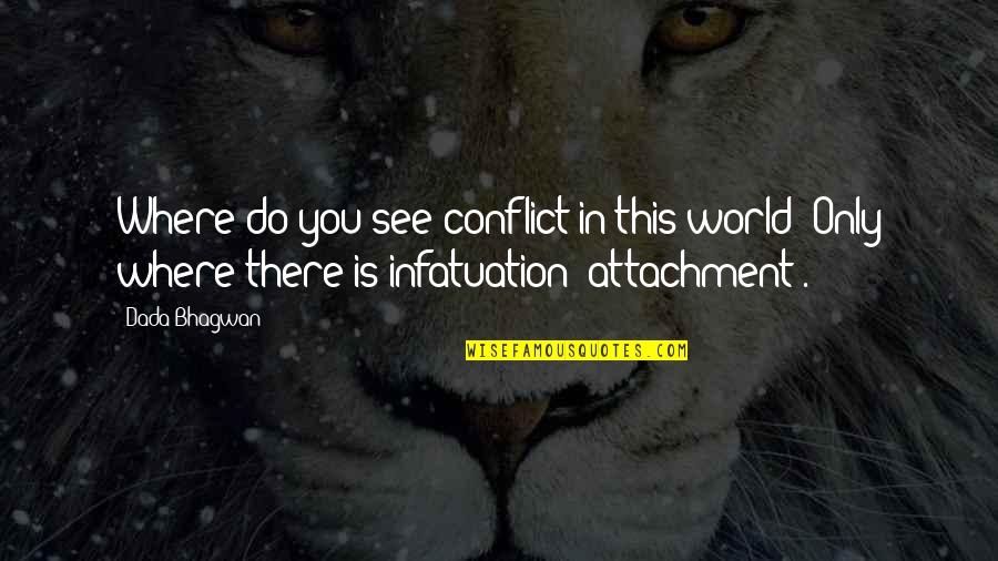 Raag Quotes By Dada Bhagwan: Where do you see conflict in this world?