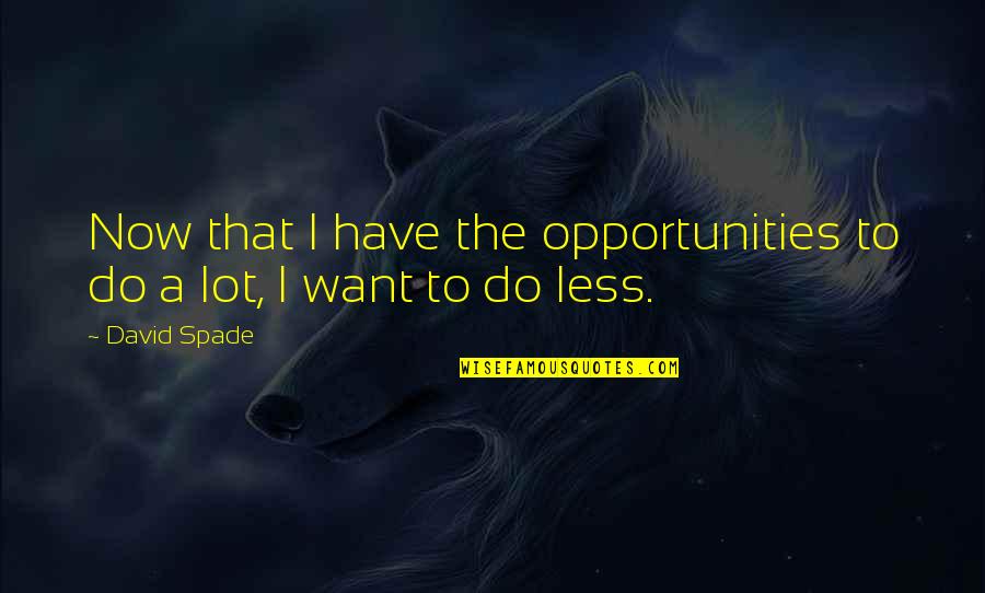 Raavan Memorable Quotes By David Spade: Now that I have the opportunities to do