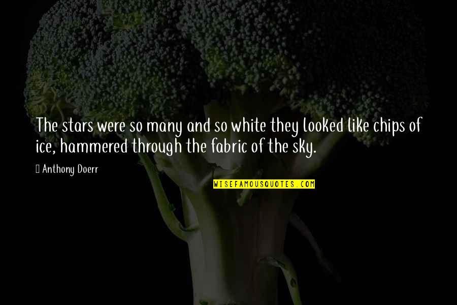 Rabbi Wisdom Quotes By Anthony Doerr: The stars were so many and so white