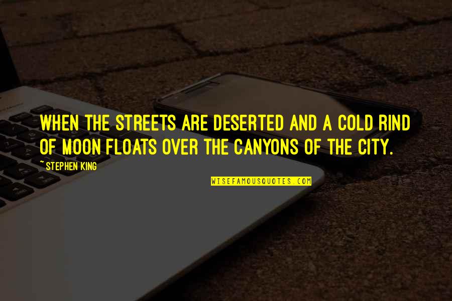 Rabia Al-adawiya Quotes By Stephen King: when the streets are deserted and a cold