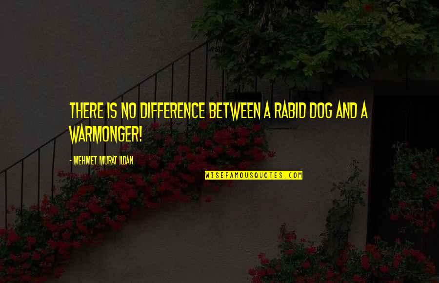 Rabid Dog Quotes By Mehmet Murat Ildan: There is no difference between a rabid dog Rabid Dog Quotes By Mehmet Murat Ildan: There is no difference between a rabid dog