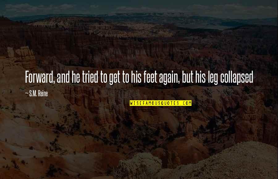 Racerback Quotes By S.M. Reine: Forward, and he tried to get to his