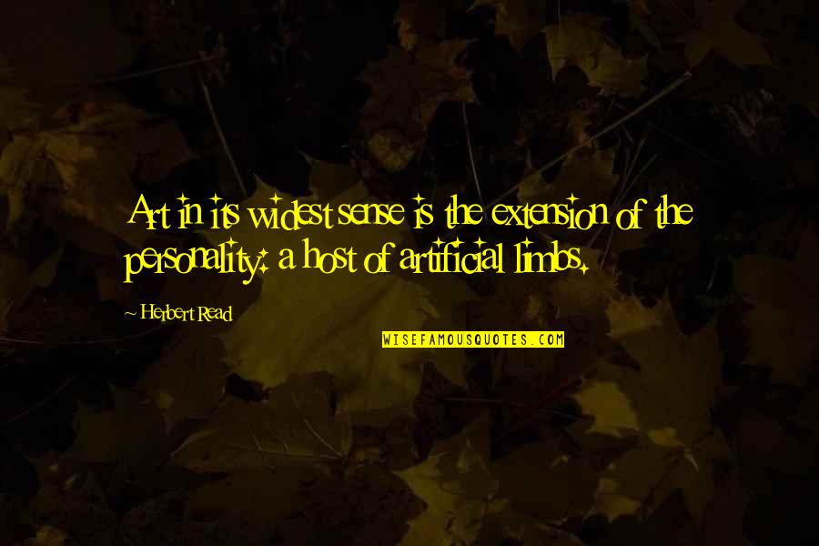 Rackham Illustrations Quotes By Herbert Read: Art in its widest sense is the extension