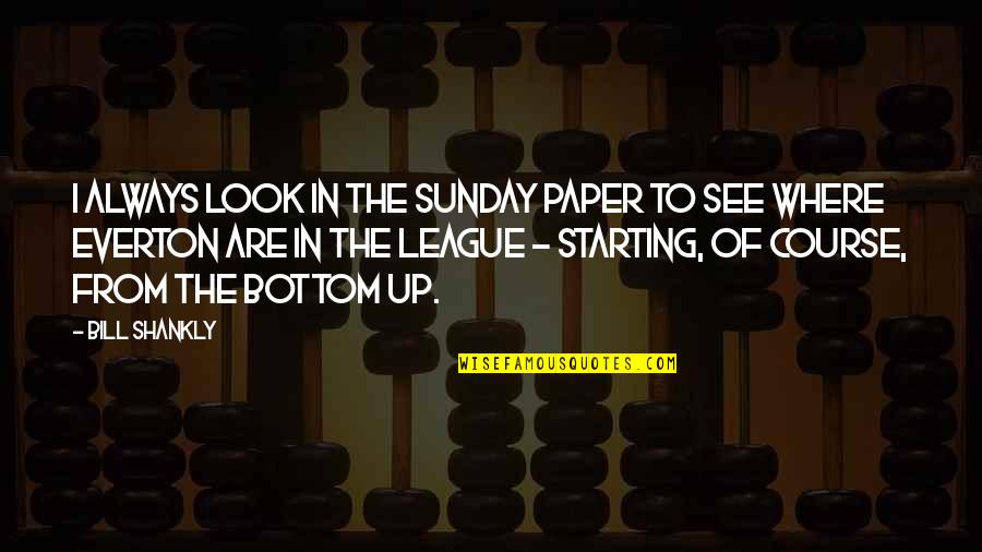 Radek Stepanek Quotes By Bill Shankly: I always look in the Sunday paper to Radek Stepanek Quotes By Bill Shankly: I always look in the Sunday paper to